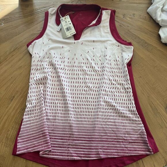 $60 adidas polo tank size small  m12 - Picture 3 of 5